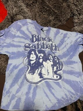 H&M Black Sabbath Tie Dye Oversized T-Shirt M